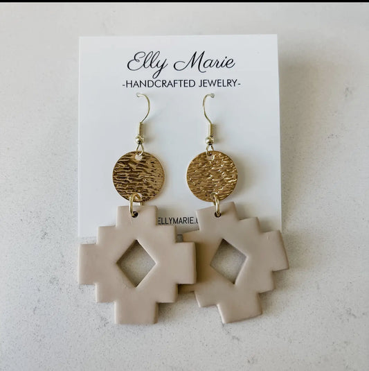 Caramel Aztec Earrings