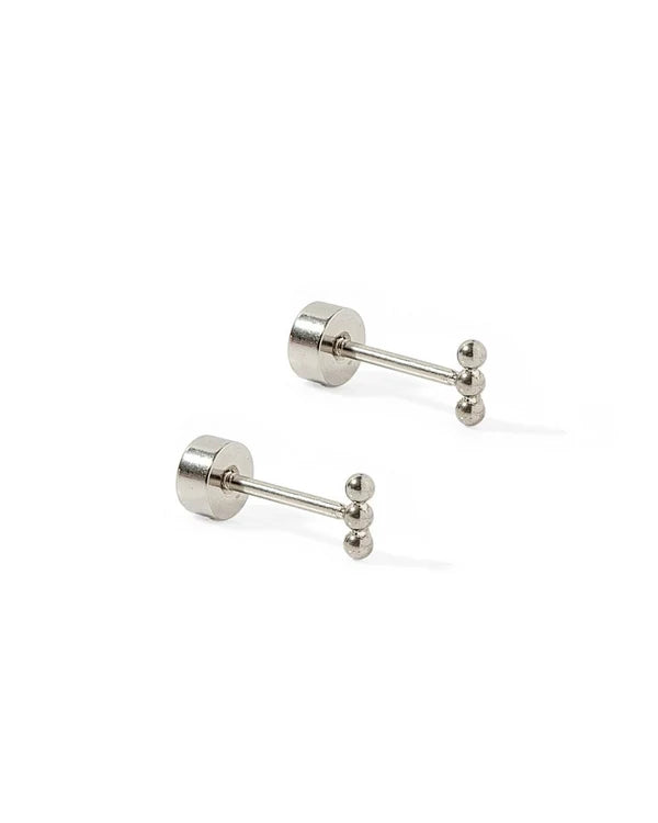 Micro Tally Screwback Stud Earrings