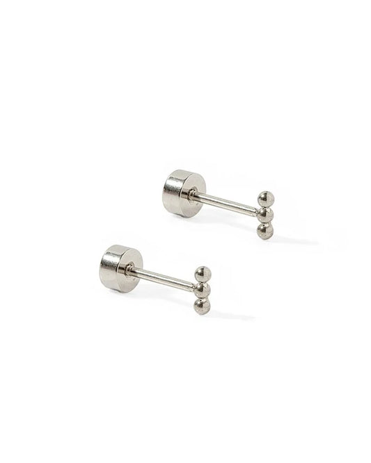 Micro Tally Screwback Stud Earrings