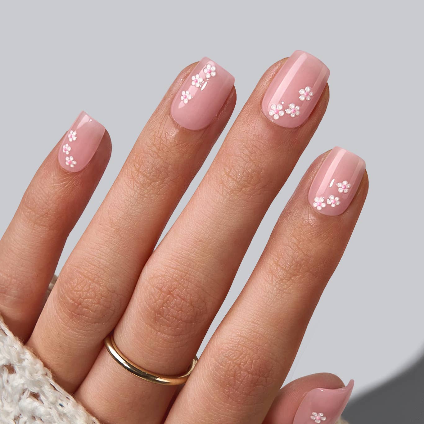 Spring Easter Almond Nails: Petalfall