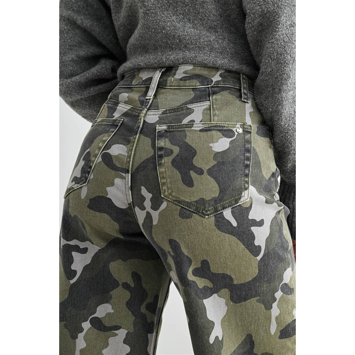 Urban Camo Wide Leg Jeans