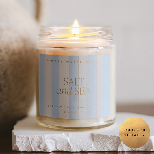 Salt and Sea 9 oz Soy Candle