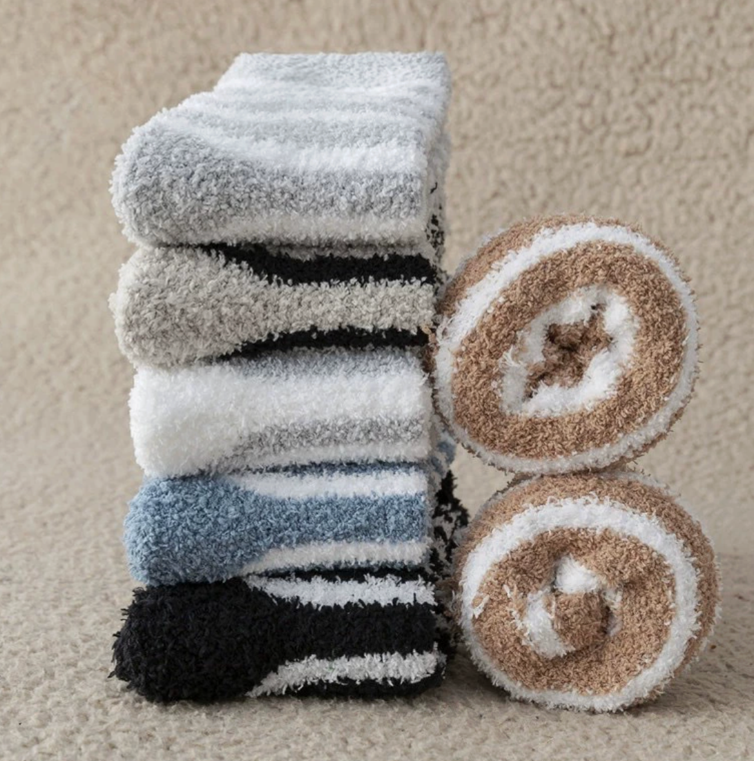 Stripe Cozy Soft Comfy Socks
