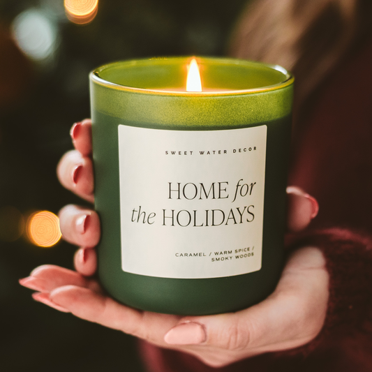 Home for the Holidays 15 oz Soy Candle, Matte Jar