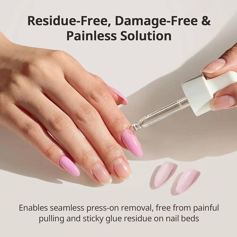 Press-On Nail Glue Remover 30ml-Acetone Free Gentle Remover