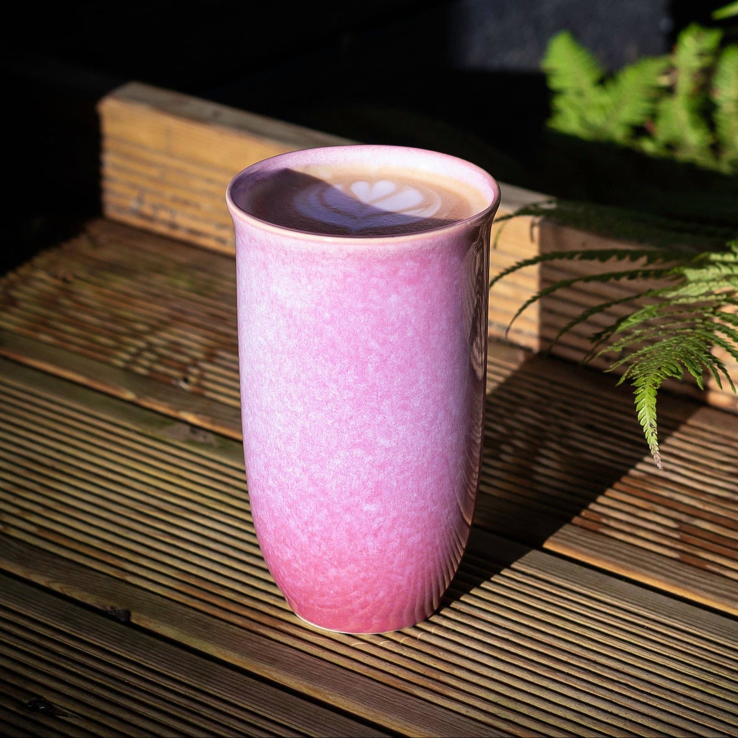 Astral Bloom Ceramic Travel Mug – 16oz Reusable Cup