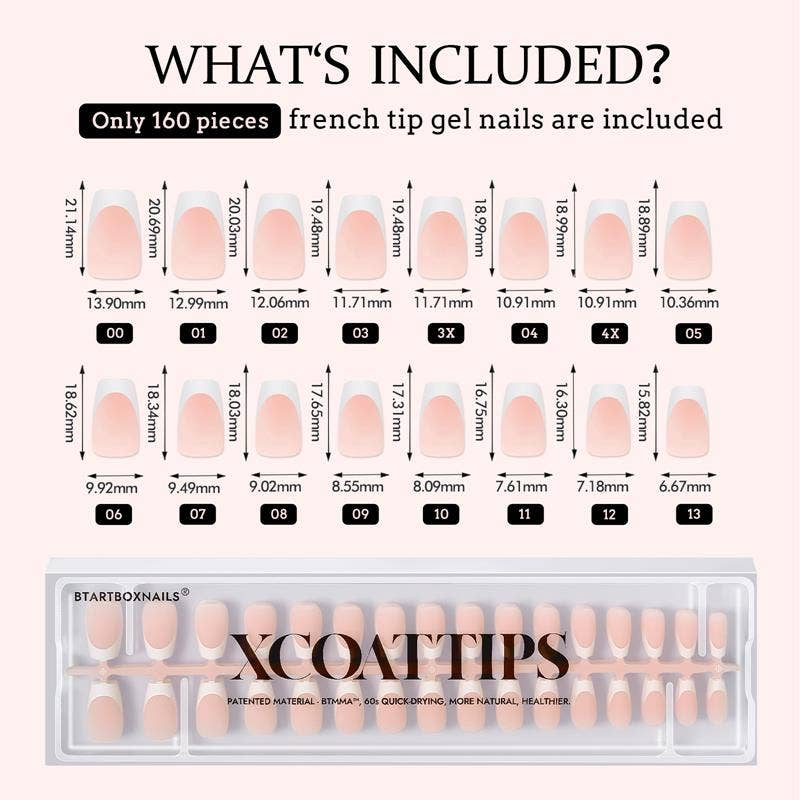 XCOATTIPS® French - Short Coffin: Pink / S