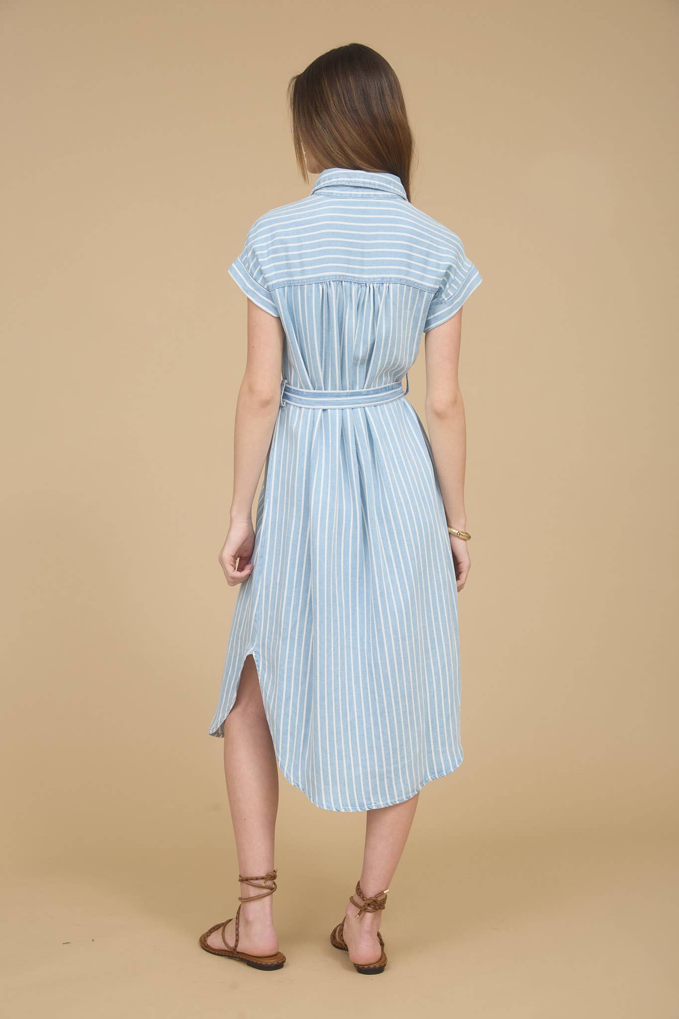 Seaside Stripe Midi Dress