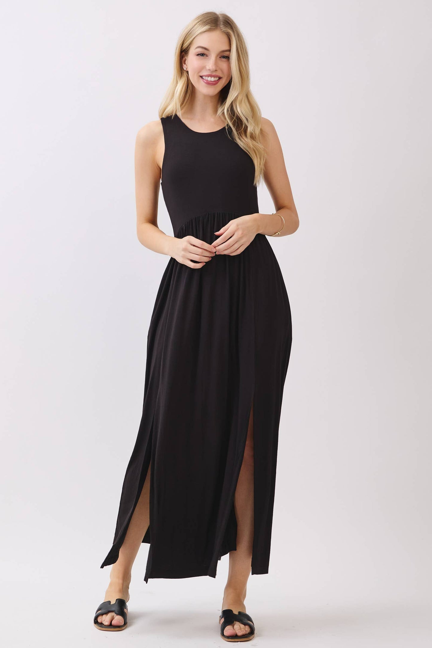 The Midnight Stroll Midi Dress