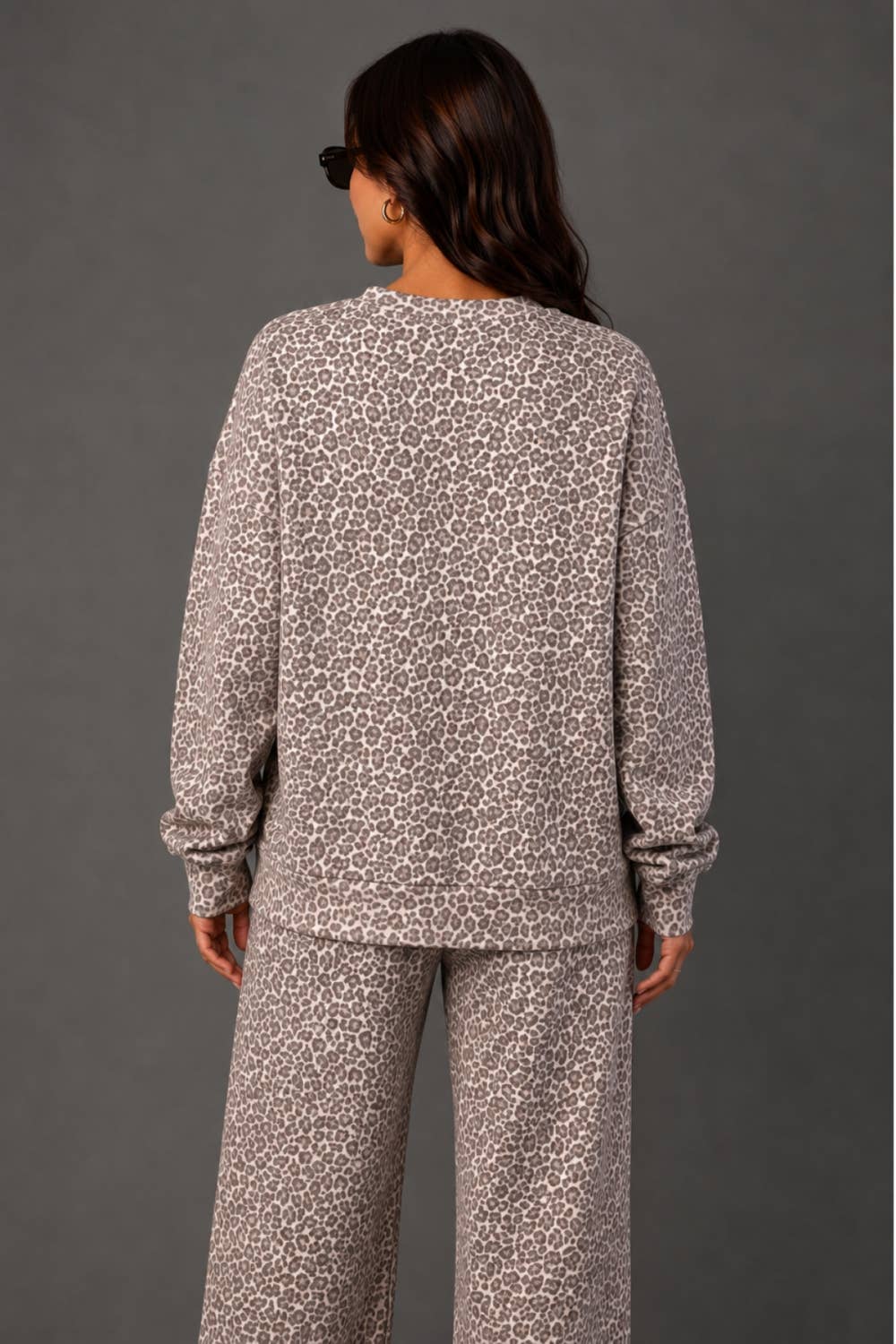 Cream & Brown Leopard Sweatshirt