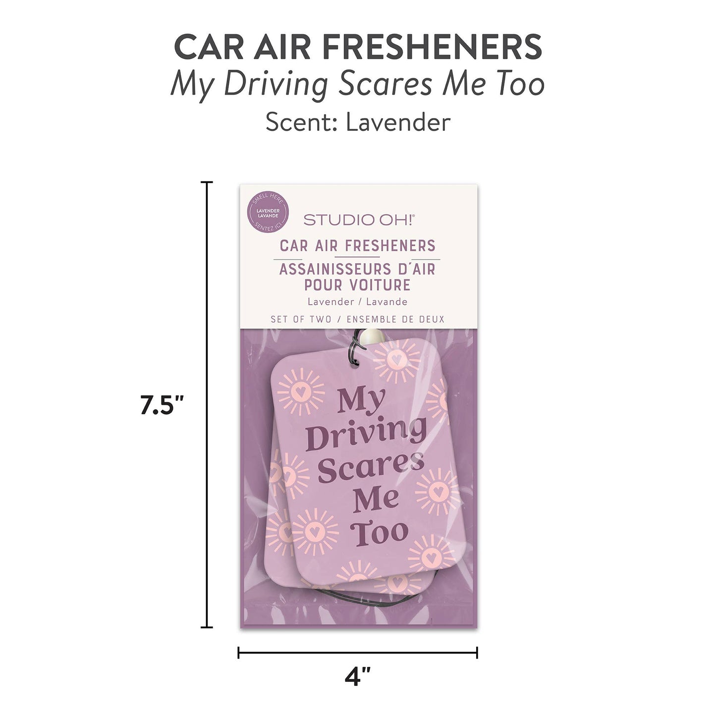 My Driving Scares Me Too Car Air Freshener
