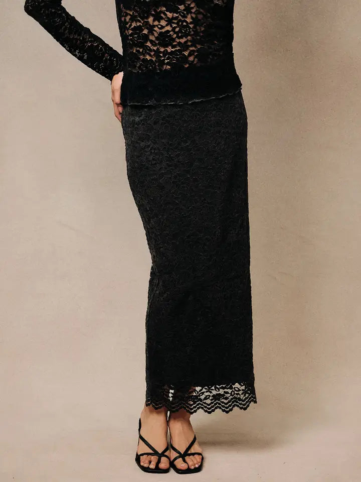 The Camille Lace Midi Skirt