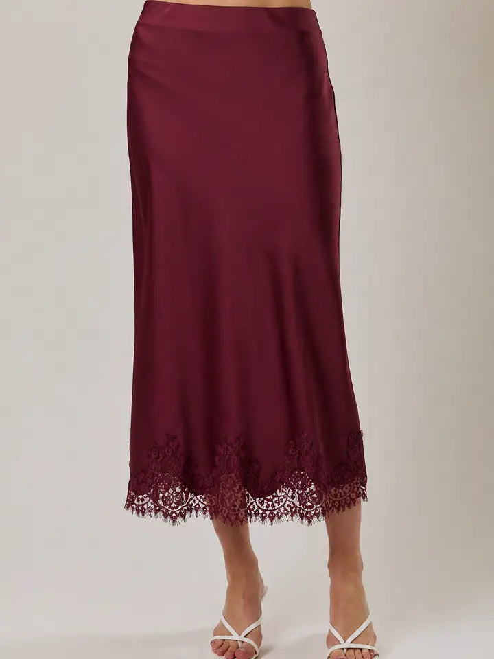 The Marlowe Lace Midi Skirt