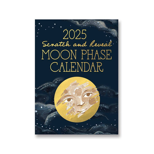 2025 Moon Phases Scratch & Reveal Desk Calendar