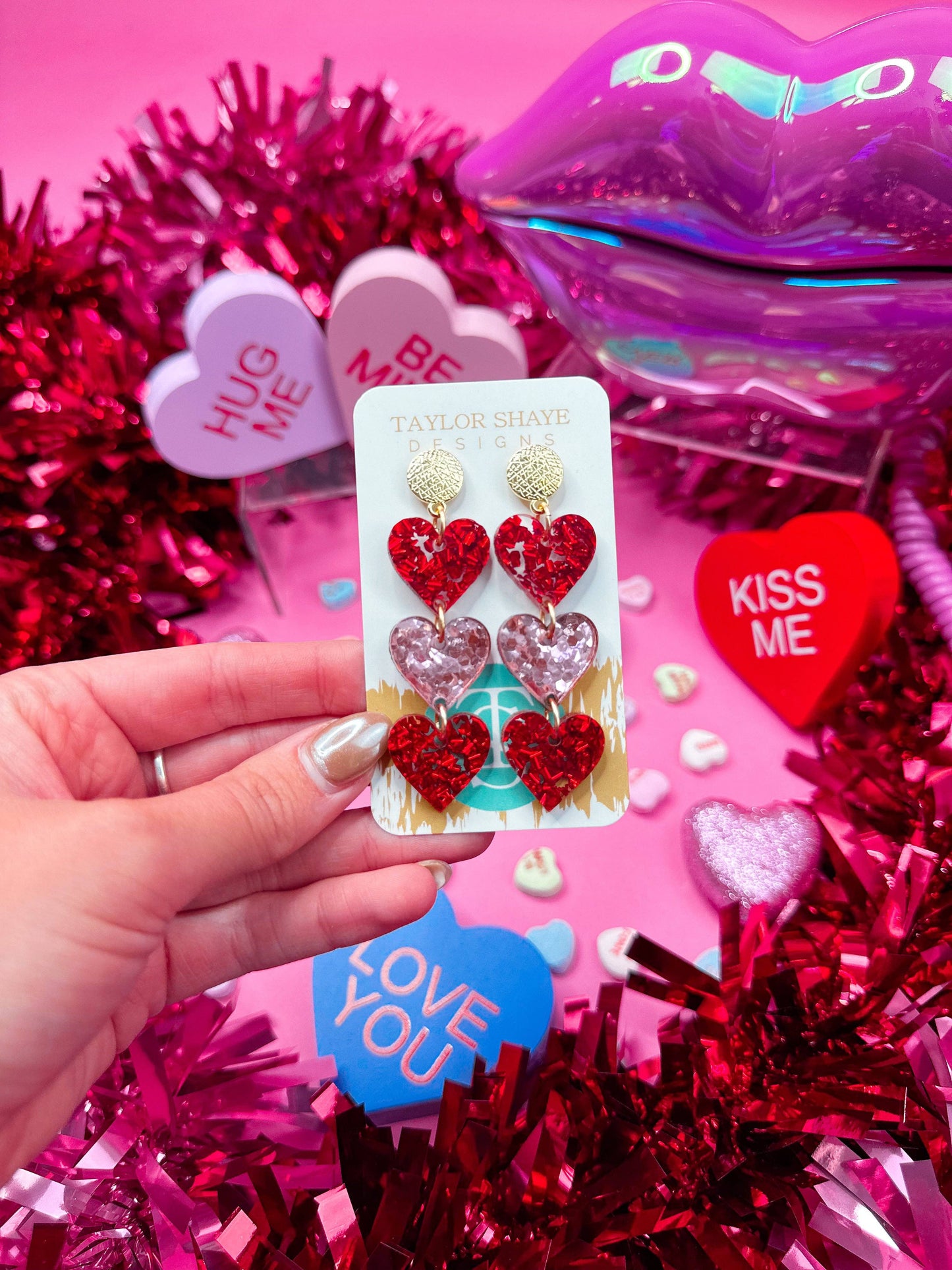 Burning Love Triple Hearts
