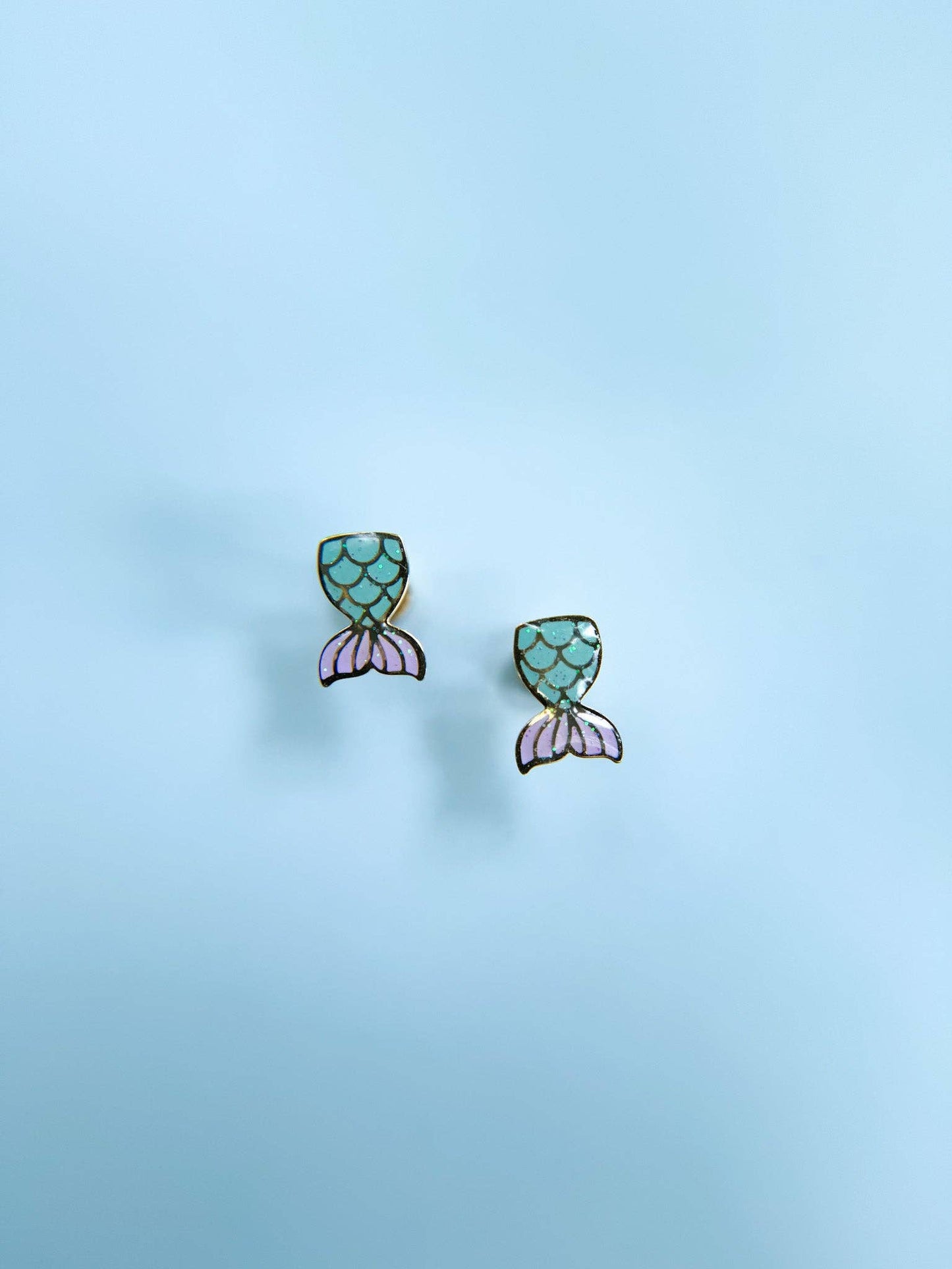 Mermaid Tail Stud Earrings