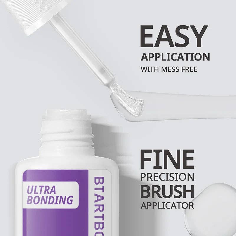 Strong Nail Glue for Press On Fake Nail Tip - Brush On Glue