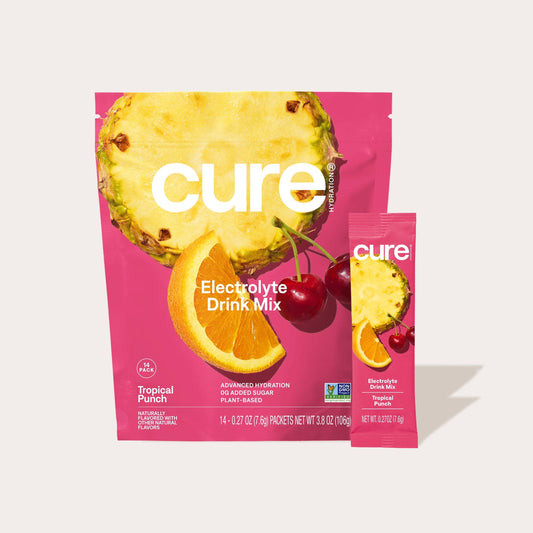 Cure Hydrating Electrolyte Drink Mix - Tropical Punch (14ct)