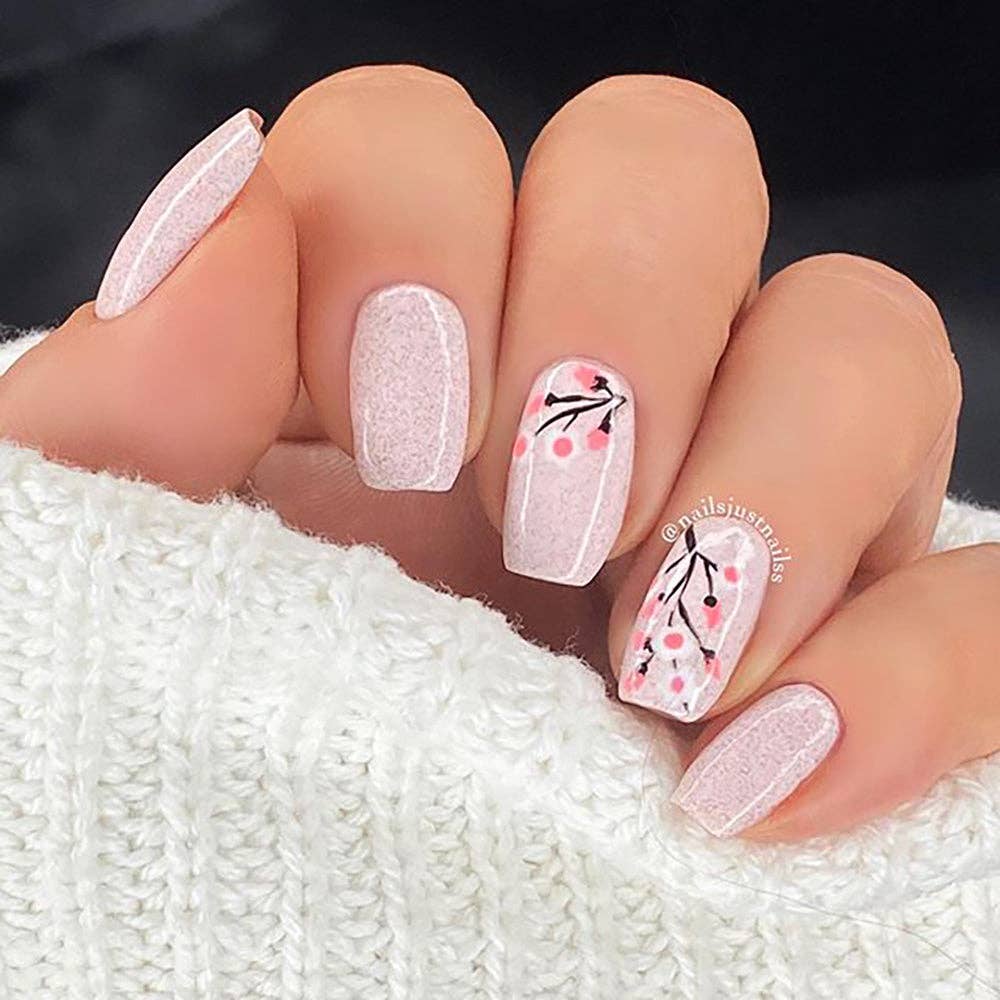 772 Cotton Candy Sky, Light Pink Speckle Nail Polish