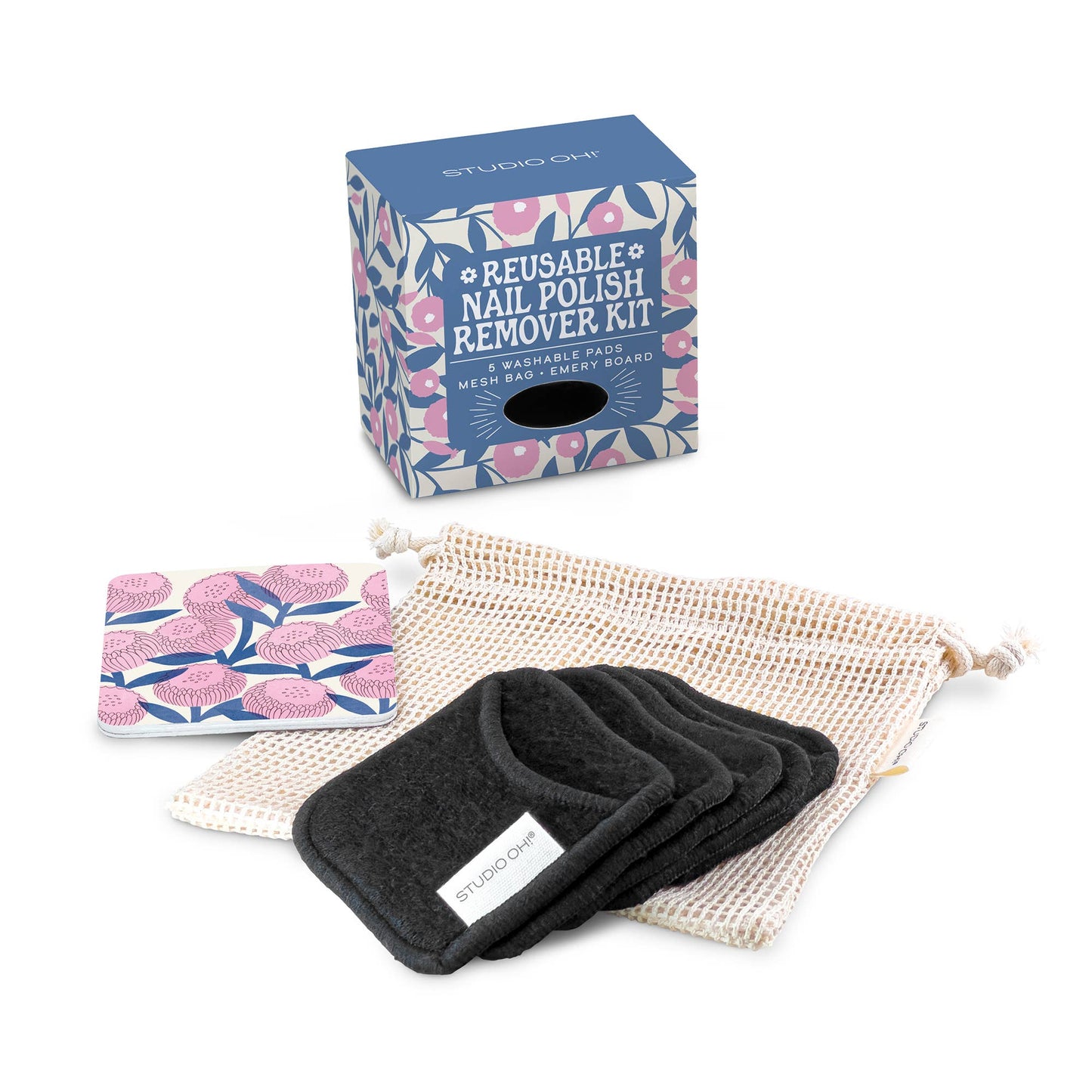 Blushing Dahlias Reusable Nail Polish Remover Kit