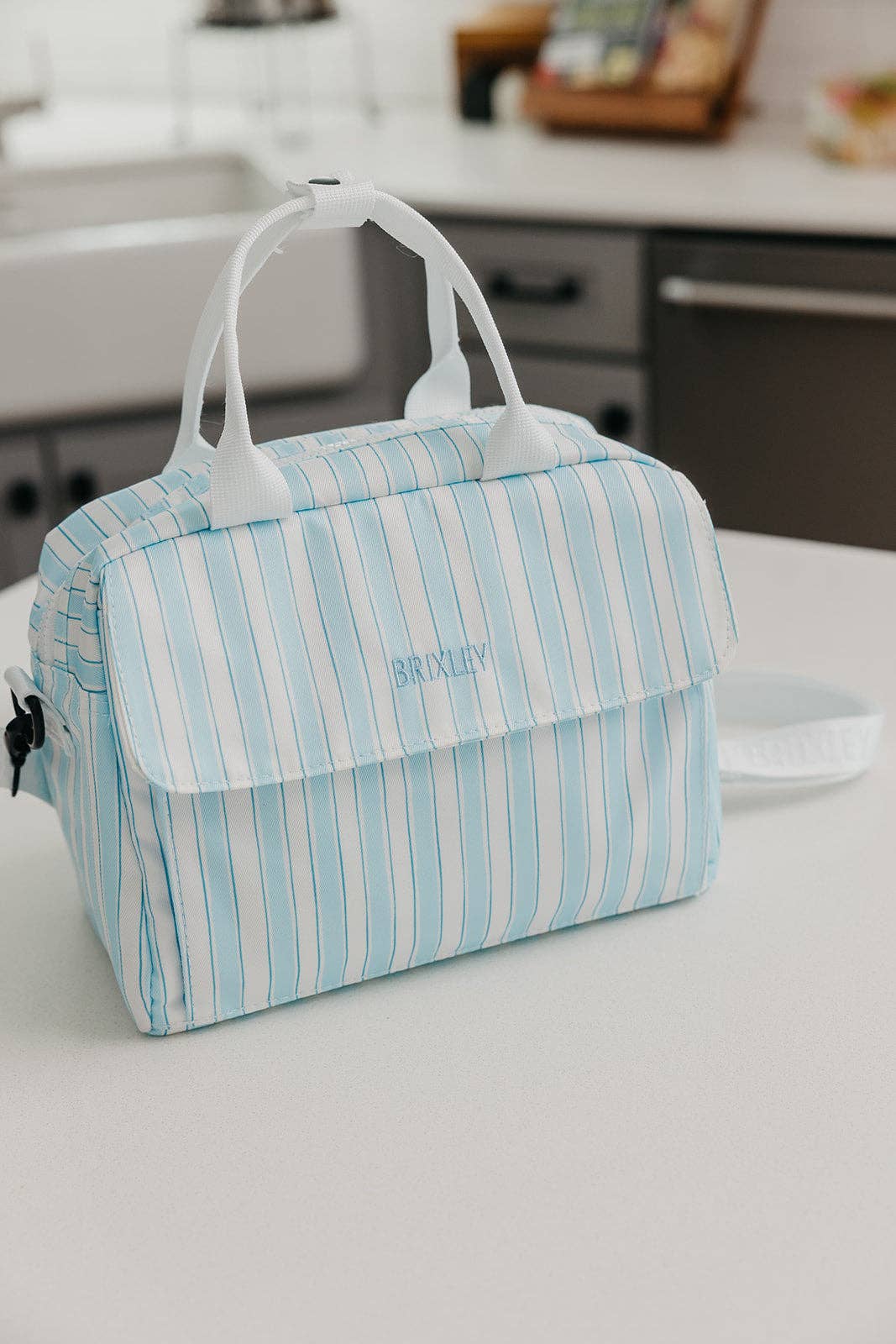 Blue Striped Brixley Lunch Box