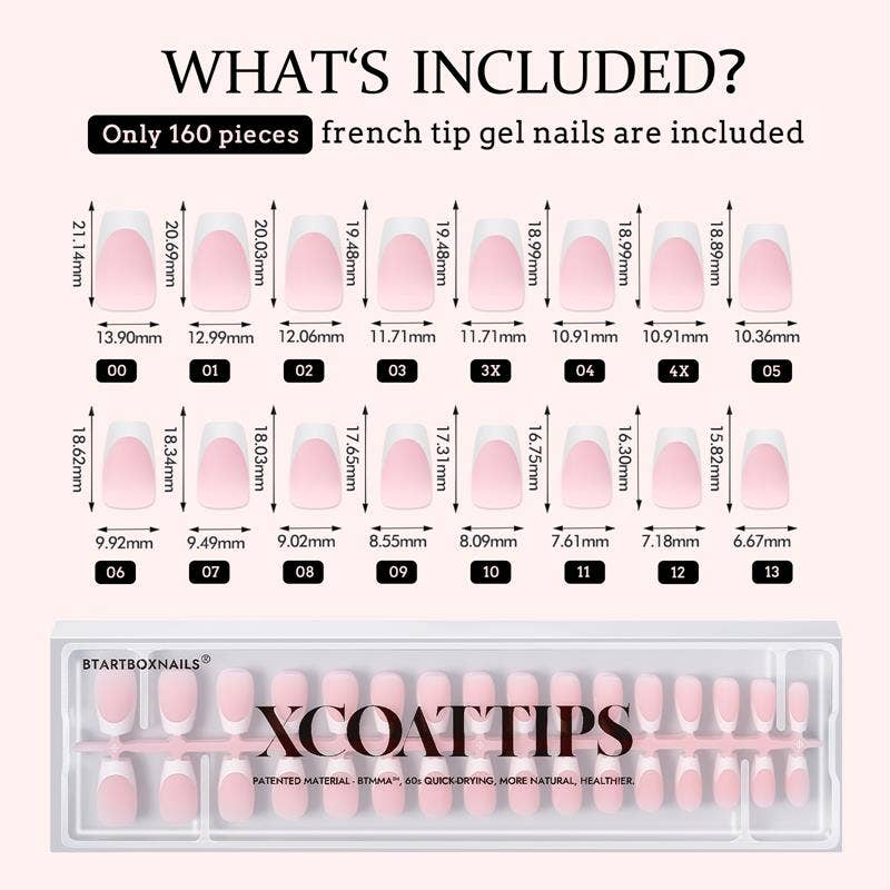 XCOATTIPS® French - Short Coffin: Pink / S