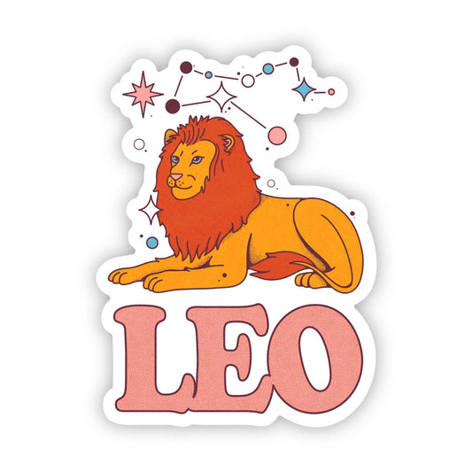 Leo Zodiac Sign Sticker