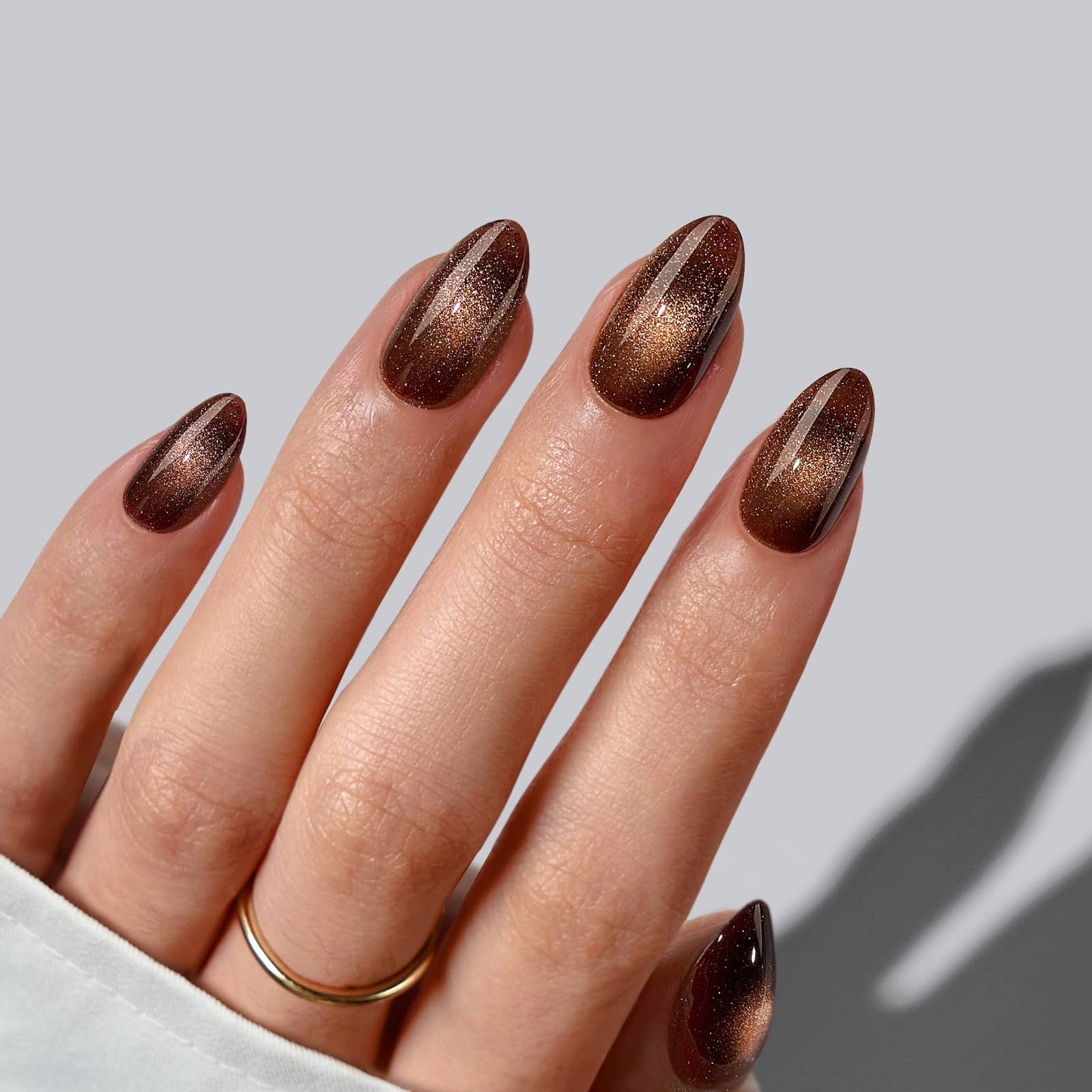 Short Almond Square Brown: Mocha Hypnotic