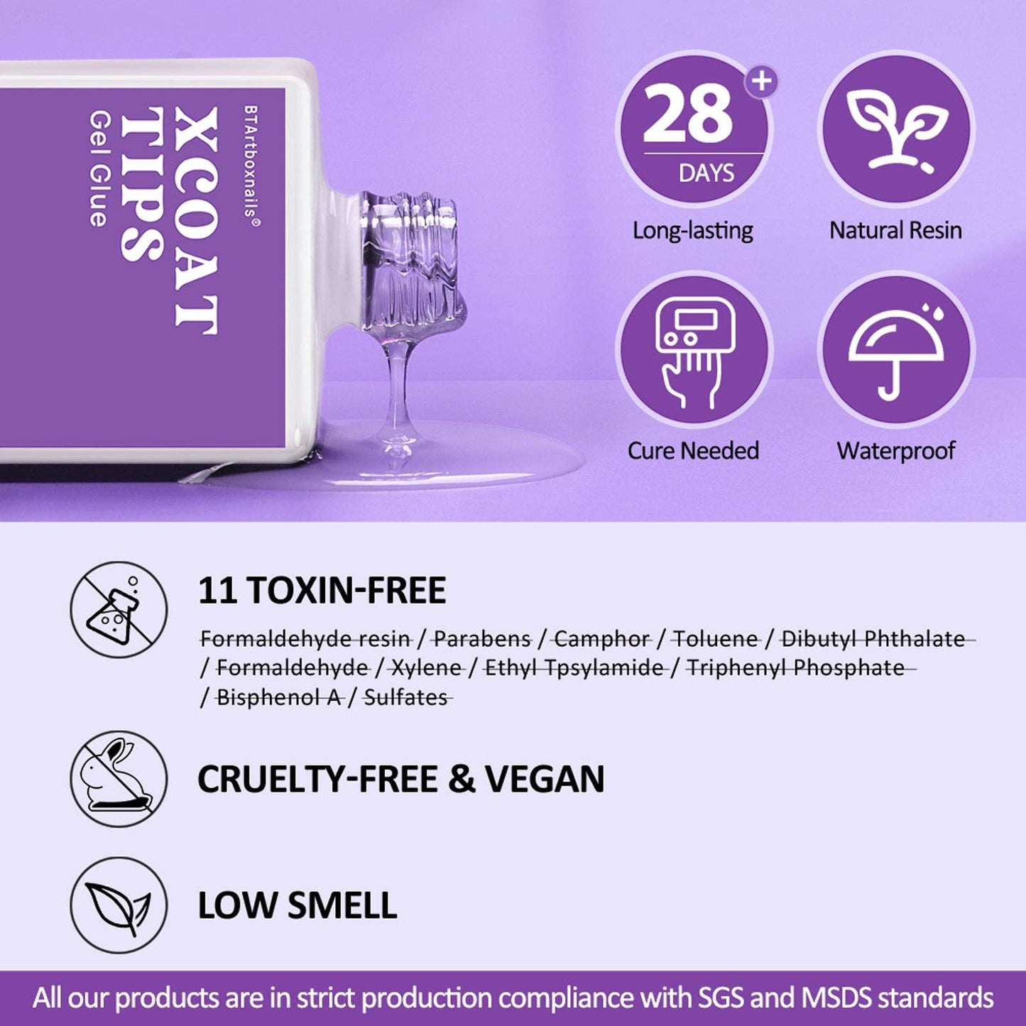 UV Gel Nails Glue 15ml - Glue Gel For Press On Nail Tips