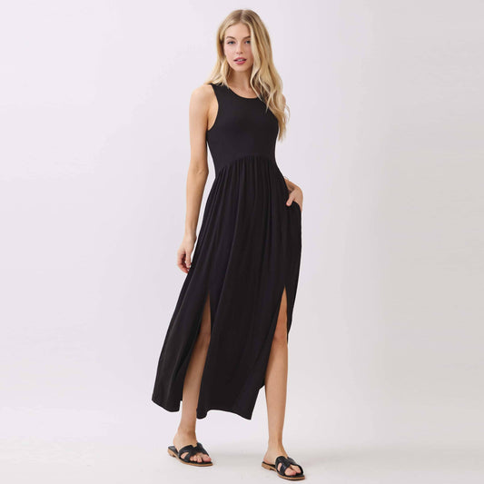 The Midnight Stroll Midi Dress
