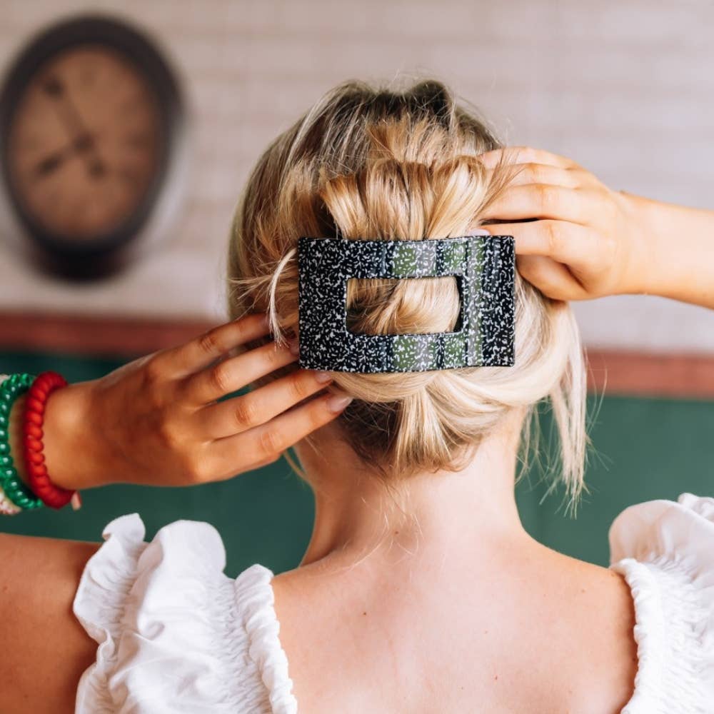 Flat Rectangle | Study Session | Large Hair Clip