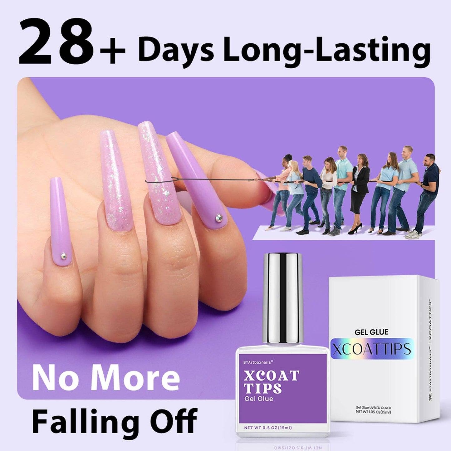 UV Gel Nails Glue 15ml - Glue Gel For Press On Nail Tips