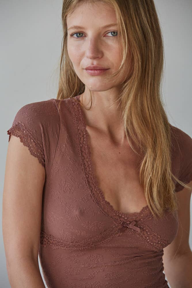 Rosie Lace Jacquard Top
