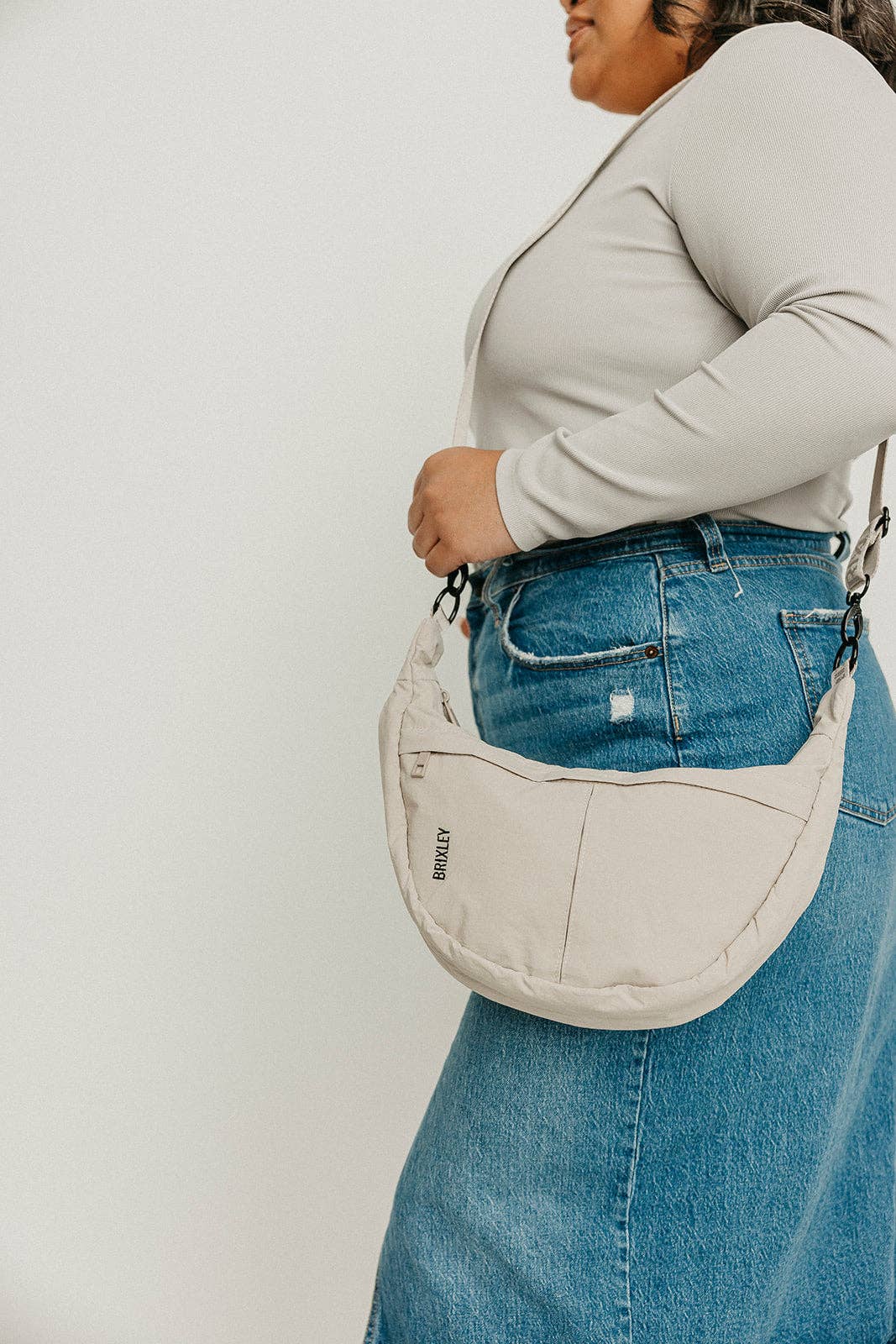 Vanilla Dream Crescent Brixley Bag