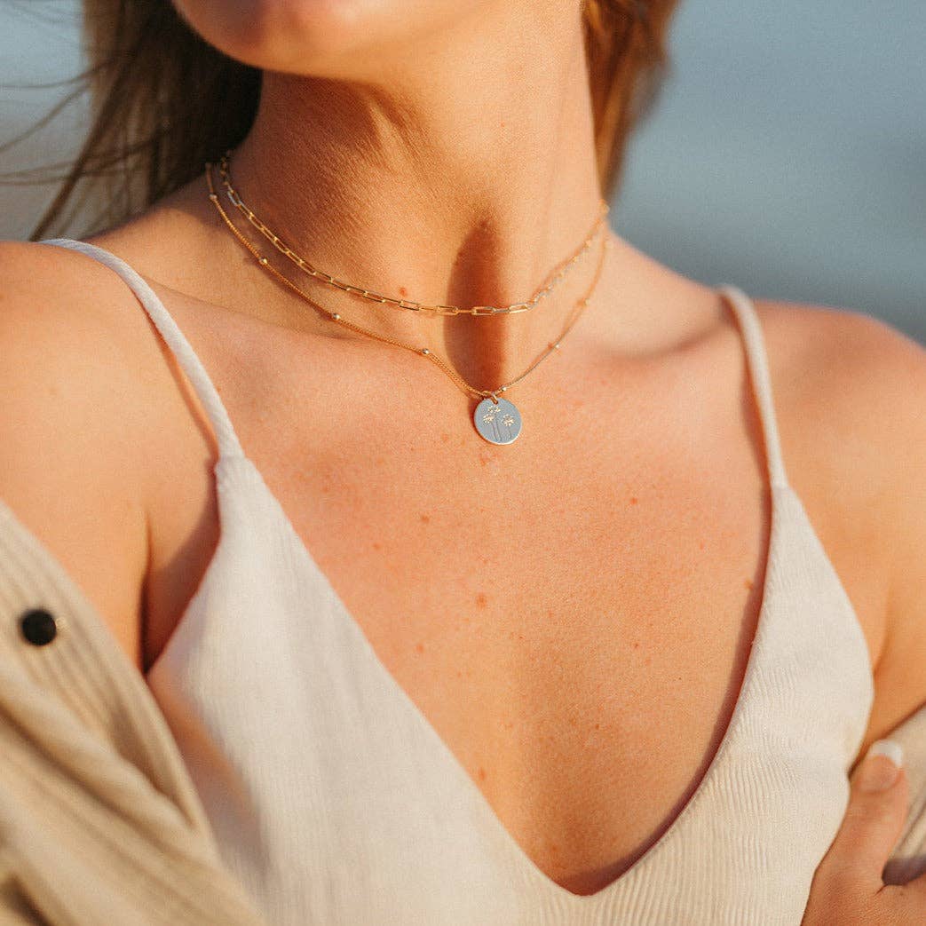 Madeline Gold Filled Paperclip Necklace: 16"