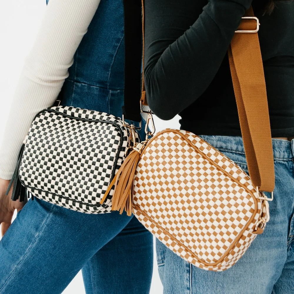 Checkered Crossbody Bags