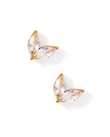 Nova Screwback Stud Earrings- Gold