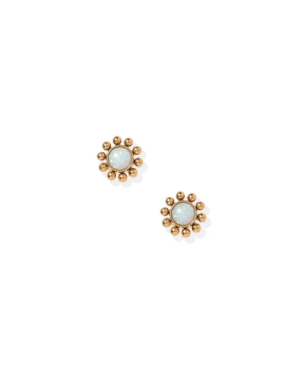Serena Opal Screwback Stud Earrings